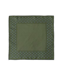 FRANCO BASSI / シルク ドット ポケットスクエア