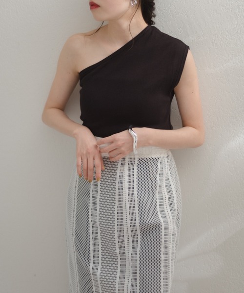 MILLER(ミラー)の「【Miller別注】コットンワンショルダータンク(タンクトップ・レディース・ブラック/ホワイト・FREE)」の1枚目の写真