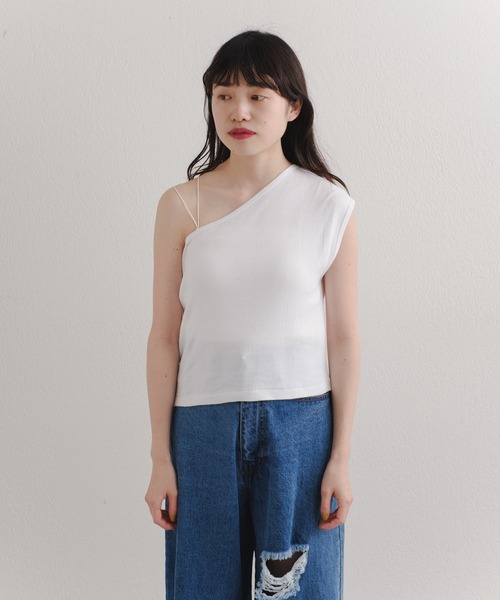 MILLER(ミラー)の「【Miller別注】コットンワンショルダータンク(タンクトップ・レディース・ブラック/ホワイト・FREE)」の14枚目の写真