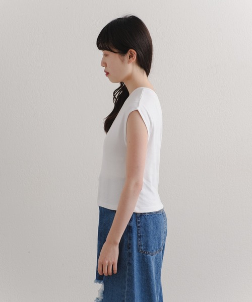 MILLER(ミラー)の「【Miller別注】コットンワンショルダータンク(タンクトップ・レディース・ブラック/ホワイト・FREE)」の15枚目の写真