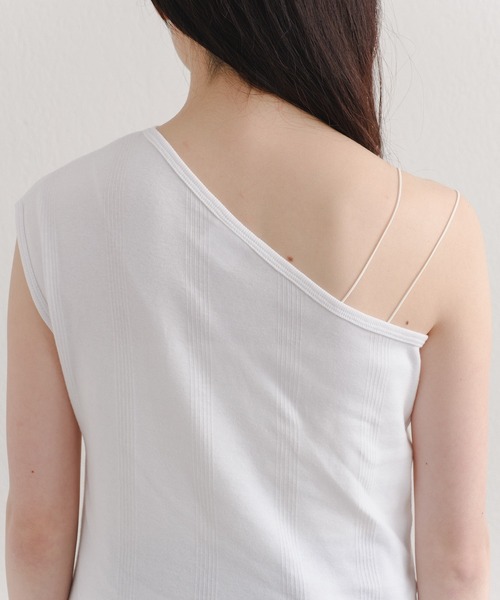 MILLER(ミラー)の「【Miller別注】コットンワンショルダータンク(タンクトップ・レディース・ブラック/ホワイト・FREE)」の10枚目の写真