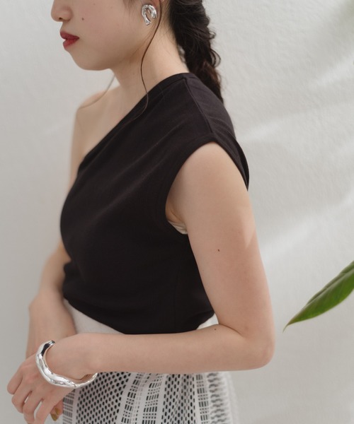 MILLER(ミラー)の「【Miller別注】コットンワンショルダータンク(タンクトップ・レディース・ブラック/ホワイト・FREE)」の7枚目の写真