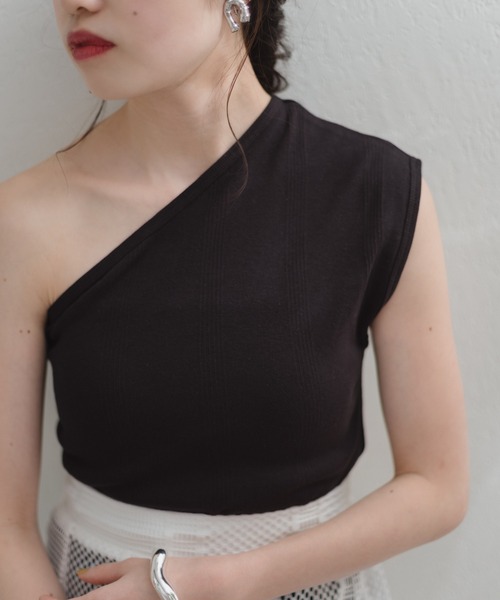 MILLER(ミラー)の「【Miller別注】コットンワンショルダータンク(タンクトップ・レディース・ブラック/ホワイト・FREE)」の5枚目の写真