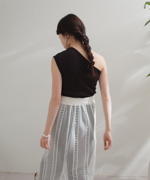 MILLER(ミラー)の「【Miller別注】コットンワンショルダータンク(タンクトップ・レディース・ブラック/ホワイト・FREE)」の3枚目の写真