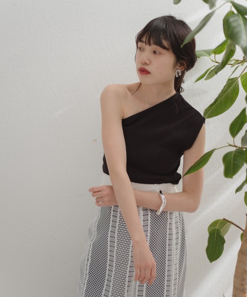 MILLER(ミラー)の「【Miller別注】コットンワンショルダータンク(タンクトップ・レディース・ブラック/ホワイト・FREE)」の8枚目の写真