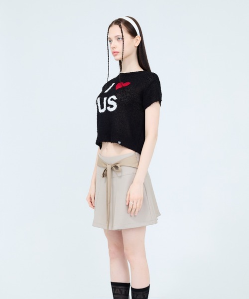 LUVISTRUE(ラヴイズトゥルー)の「RT I S2 KNIT(ニット/セーター・レディース・ブラック/ホワイト・FREE)」の4枚目の写真
