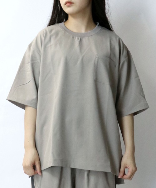 Starting Over(スターティングオーバー)の「linen like crew neck pullover/リネンライク クルーネック プルオーバー(Tシャツ/カットソー・メンズ・ブラック/チャコール/グレイッシュベージュ・XL/L/M)」の3枚目の写真