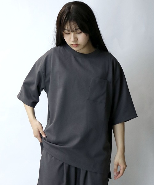 Starting Over(スターティングオーバー)の「linen like crew neck pullover/リネンライク クルーネック プルオーバー(Tシャツ/カットソー・メンズ・ブラック/チャコール/グレイッシュベージュ・XL/L/M)」の16枚目の写真