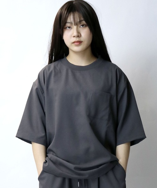 Starting Over(スターティングオーバー)の「linen like crew neck pullover/リネンライク クルーネック プルオーバー(Tシャツ/カットソー・メンズ・ブラック/チャコール/グレイッシュベージュ・XL/L/M)」の18枚目の写真