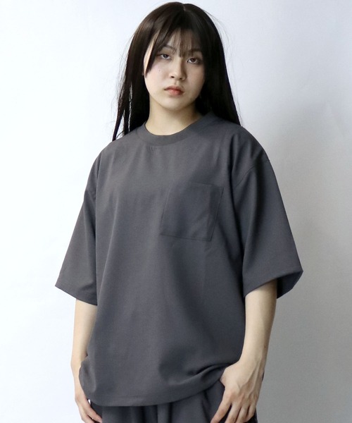 Starting Over(スターティングオーバー)の「linen like crew neck pullover/リネンライク クルーネック プルオーバー(Tシャツ/カットソー・メンズ・ブラック/チャコール/グレイッシュベージュ・XL/L/M)」の19枚目の写真