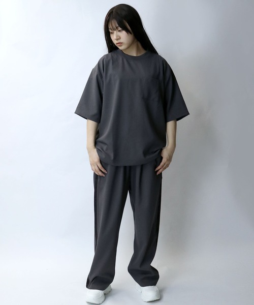Starting Over(スターティングオーバー)の「linen like crew neck pullover/リネンライク クルーネック プルオーバー(Tシャツ/カットソー・メンズ・ブラック/チャコール/グレイッシュベージュ・XL/L/M)」の21枚目の写真