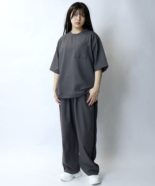 Starting Over(スターティングオーバー)の「linen like crew neck pullover/リネンライク クルーネック プルオーバー(Tシャツ/カットソー・メンズ・ブラック/チャコール/グレイッシュベージュ・XL/L/M)」の22枚目の写真