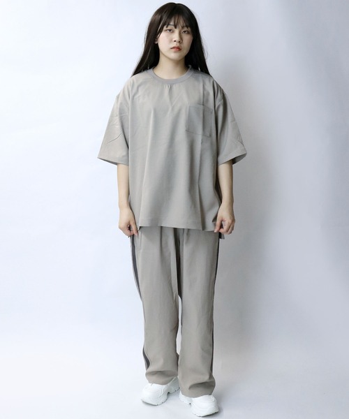 Starting Over(スターティングオーバー)の「linen like crew neck pullover/リネンライク クルーネック プルオーバー(Tシャツ/カットソー・メンズ・ブラック/チャコール/グレイッシュベージュ・XL/L/M)」の11枚目の写真