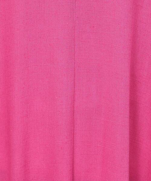 OPAQUE.CLIP（オペークドットクリップ）の「◆キーネックワンピース レーヨン/麻【洗える】（ワンピース・レディース・ブラック/ピンク系/ベージュ・38/40/42）」の16枚目の写真