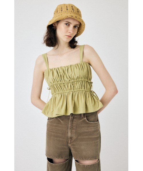 MOUSSY（マウジー）の「RIBBON GABBY キャミソール（キャミソール・レディース・ライトカーキ/ホワイト/チャコールグレー・FREE）」の12枚目の写真