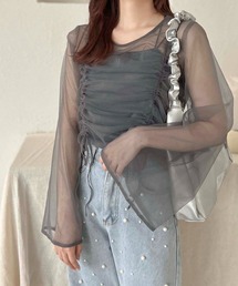 【apres jour clair】チュールドロストトップス【ZOZOTOWN限定アイテム】