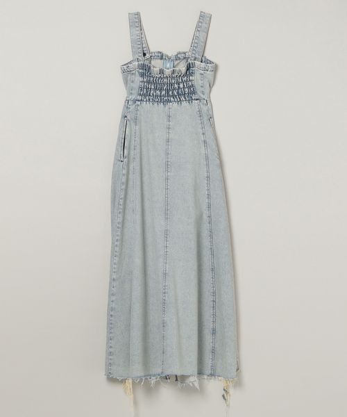 JEANASIS(ジーナシス)の「クラッシュデニムジャンスカ/129908(ジャンパースカート・レディース・ブルー系その他/カーキ系/ブラック系その他・FREE)」の16枚目の写真