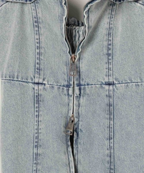 JEANASIS(ジーナシス)の「クラッシュデニムジャンスカ/129908(ジャンパースカート・レディース・ブルー系その他/カーキ系/ブラック系その他・FREE)」の22枚目の写真