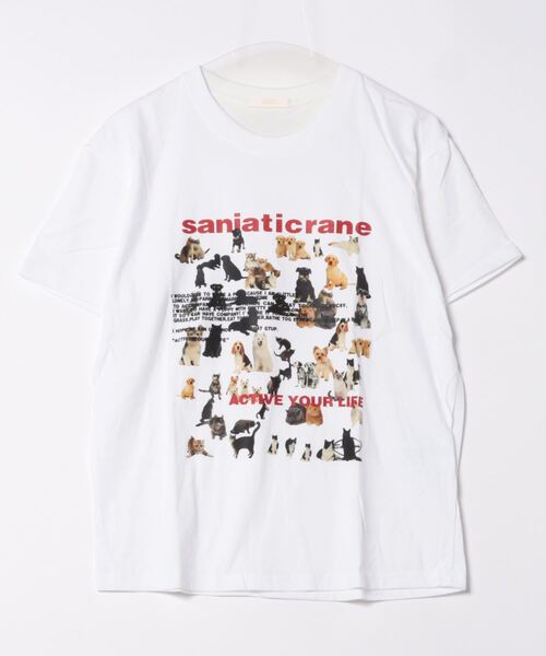 frunco（フランコ）の「【ZOZO限定】アニマルプリントTシャツ（Tシャツ/カットソー・レディース・グレー/ホワイト・MEDIUM）」の10枚目の写真