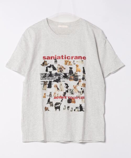 frunco（フランコ）の「【ZOZO限定】アニマルプリントTシャツ（Tシャツ/カットソー・レディース・グレー/ホワイト・MEDIUM）」の9枚目の写真