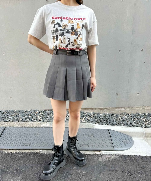 frunco（フランコ）の「【ZOZO限定】アニマルプリントTシャツ（Tシャツ/カットソー・レディース・グレー/ホワイト・MEDIUM）」の13枚目の写真