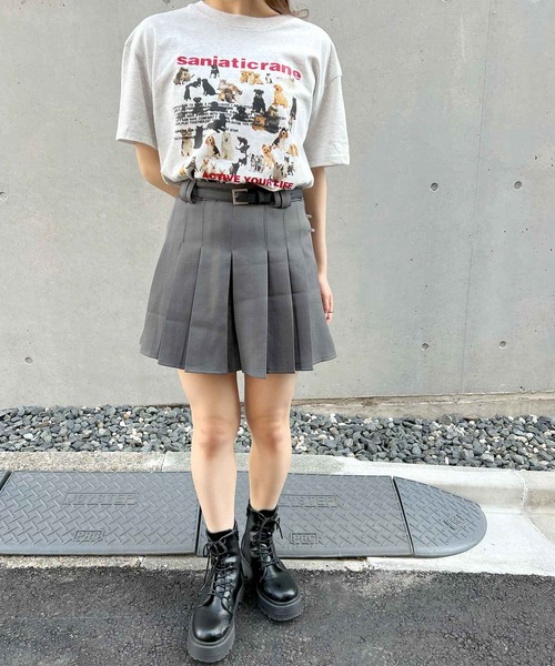 frunco（フランコ）の「【ZOZO限定】アニマルプリントTシャツ（Tシャツ/カットソー・レディース・グレー/ホワイト・MEDIUM）」の12枚目の写真