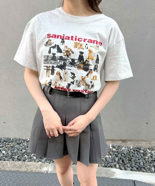 frunco（フランコ）の「【ZOZO限定】アニマルプリントTシャツ（Tシャツ/カットソー・レディース・グレー/ホワイト・MEDIUM）」の20枚目の写真
