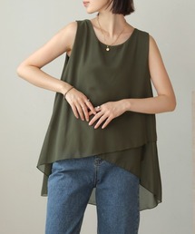 Bou Jeloud | シフォン×カットレイヤードブラウス(シャツ/ブラウス)