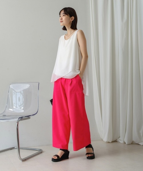 Bou Jeloud（ブージュルード）の「シフォン×カットレイヤードブラウス（シャツ/ブラウス・レディース・ベージュ/ブラック/グレー/ホワイト/テラコッタ/チャコールグレー/カーキ・FREE）」の9枚目の写真