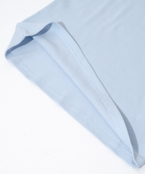 flower(フラワー)の「リボンエンブロイダリーティーズ(Tシャツ/カットソー・レディース・ブルー/ホワイト・FREE)」の15枚目の写真