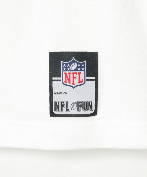 NBA/NFL/NHL/MLB(エヌビーエーエヌエフエルエヌエイチエルエムエルビー)の「NFL かすれTシャツ(Tシャツ/カットソー・メンズ・レッド系/レッド/グリーン/ネイビー/ブラック/ホワイト・LL/M/L/S)」の21枚目の写真
