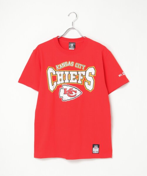 NBA/NFL/NHL/MLB(エヌビーエーエヌエフエルエヌエイチエルエムエルビー)の「NFL かすれTシャツ(Tシャツ/カットソー・メンズ・レッド系/レッド/グリーン/ネイビー/ブラック/ホワイト・LL/M/L/S)」の12枚目の写真
