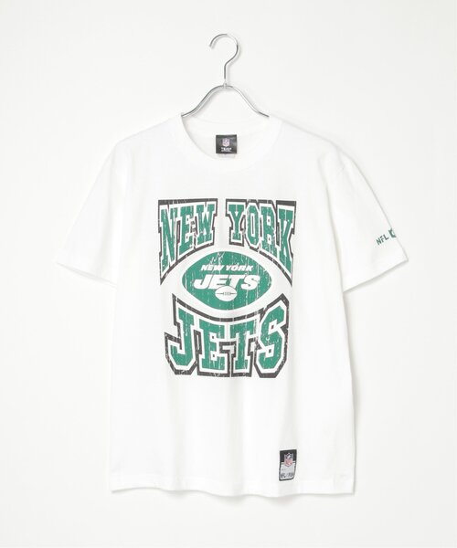 NBA/NFL/NHL/MLB(エヌビーエーエヌエフエルエヌエイチエルエムエルビー)の「NFL かすれTシャツ(Tシャツ/カットソー・メンズ・レッド系/レッド/グリーン/ネイビー/ブラック/ホワイト・LL/M/L/S)」の8枚目の写真