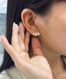 【CHI SELECT】パールモチーフ 3連 ピアス chi-pierce-00494 U【GBT】