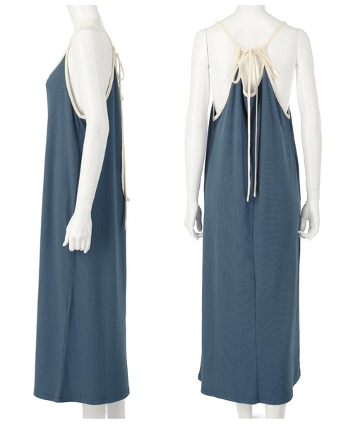 anap mimpi（アナップミンピ）の「バイカラー 2WAY リブ キャミソール ワンピース カットソー（ワンピース・レディース・ネイビー/ピンク・FREE）」の18枚目の写真