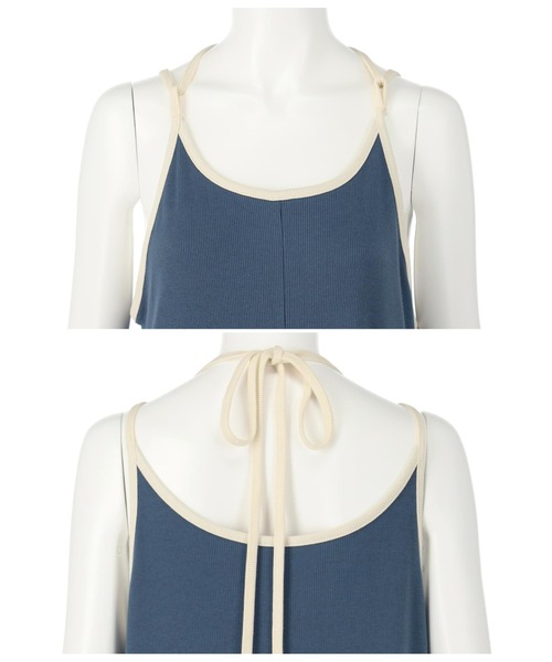 anap mimpi（アナップミンピ）の「バイカラー 2WAY リブ キャミソール ワンピース カットソー（ワンピース・レディース・ネイビー/ピンク・FREE）」の19枚目の写真