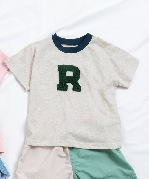 apres les cours(アプレレクール)の「アソートモチーフTシャツ(Tシャツ/カットソー・キッズ・ピンク/ネイビー/アイボリー/サックスブルー・80/90/100/110/120/130/140)」の1枚目の写真