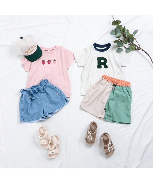 apres les cours(アプレレクール)の「アソートモチーフTシャツ(Tシャツ/カットソー・キッズ・ピンク/ネイビー/アイボリー/サックスブルー・80/90/100/110/120/130/140)」の7枚目の写真