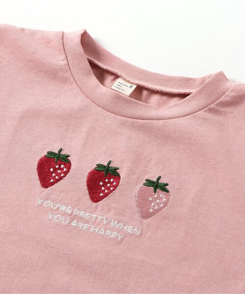 apres les cours(アプレレクール)の「アソートモチーフTシャツ(Tシャツ/カットソー・キッズ・ピンク/ネイビー/アイボリー/サックスブルー・80/90/100/110/120/130/140)」の19枚目の写真