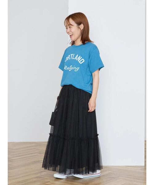 AMERICAN HOLIC(アメリカンホリック)の「【WEB限定・小柄女性向け】PORTLANDカットプルオーバー(Tシャツ/カットソー・レディース・ブルー/オフホワイト/ライトピンク・XS)」の11枚目の写真