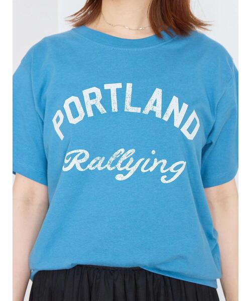 AMERICAN HOLIC(アメリカンホリック)の「【WEB限定・小柄女性向け】PORTLANDカットプルオーバー(Tシャツ/カットソー・レディース・ブルー/オフホワイト/ライトピンク・XS)」の14枚目の写真
