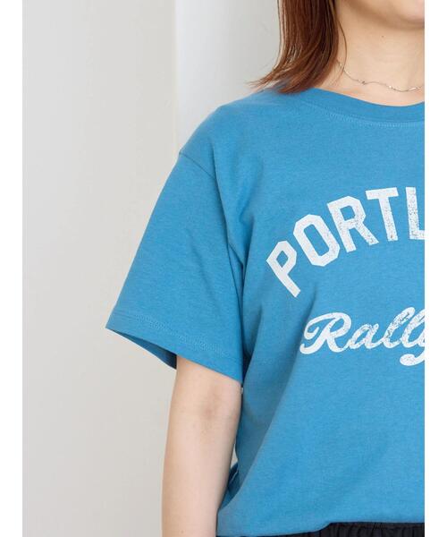 AMERICAN HOLIC(アメリカンホリック)の「【WEB限定・小柄女性向け】PORTLANDカットプルオーバー(Tシャツ/カットソー・レディース・ブルー/オフホワイト/ライトピンク・XS)」の15枚目の写真