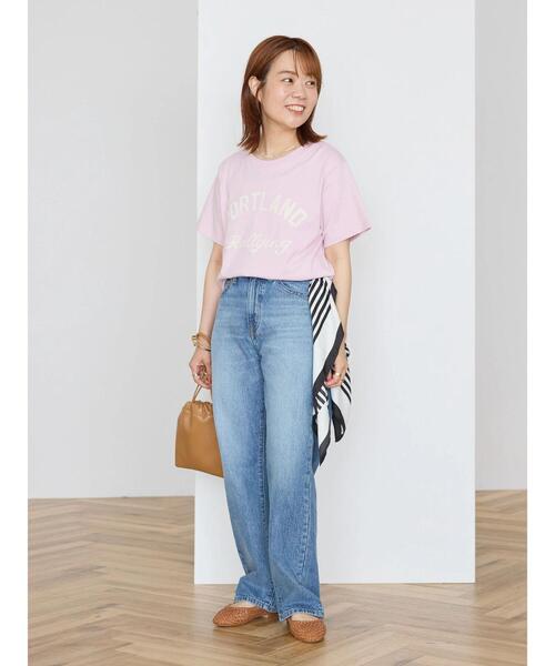 AMERICAN HOLIC(アメリカンホリック)の「【WEB限定・小柄女性向け】PORTLANDカットプルオーバー(Tシャツ/カットソー・レディース・ブルー/オフホワイト/ライトピンク・XS)」の18枚目の写真