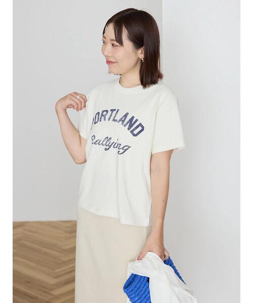 AMERICAN HOLIC(アメリカンホリック)の「【WEB限定・小柄女性向け】PORTLANDカットプルオーバー(Tシャツ/カットソー・レディース・ブルー/オフホワイト/ライトピンク・XS)」の21枚目の写真