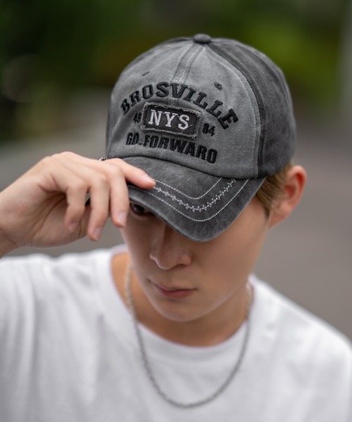 improves（インプローブス）の「ヴィンテージ加工 キャップ（キャップ・メンズ・ブラック系1/ブラック系/ブラック/C/B/A/ブルー系1/ネイビー系1/ネイビー系/ブラウン系3/ブラウン系/ブラック系2/ブラウン/ブラック系3/ネイビー系2・FREE）」の6枚目の写真