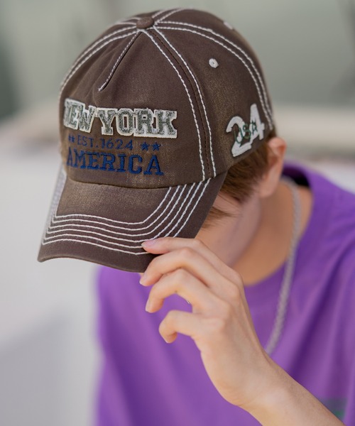 improves（インプローブス）の「ヴィンテージ加工 キャップ（キャップ・メンズ・ブラック系1/ブラック系/ブラック/C/B/A/ブルー系1/ネイビー系1/ネイビー系/ブラウン系3/ブラウン系/ブラック系2/ブラウン/ブラック系3/ネイビー系2・FREE）」の8枚目の写真