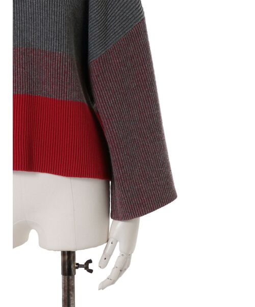 UN3D.（アンスリード）の「RANDOM STRIPE HALF KNIT / ランダム