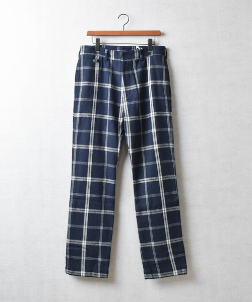 HOUSTON（ヒューストン）の「【T2】【HOUSTON】ツイードアンクルパンツ（スラックス・メンズ・ネイビー/チャコール・LARGE/MEDIUM）」の2枚目の写真