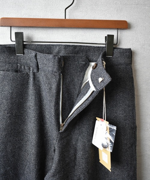 HOUSTON（ヒューストン）の「【T2】【HOUSTON】ツイードアンクルパンツ（スラックス・メンズ・ネイビー/チャコール・LARGE/MEDIUM）」の8枚目の写真