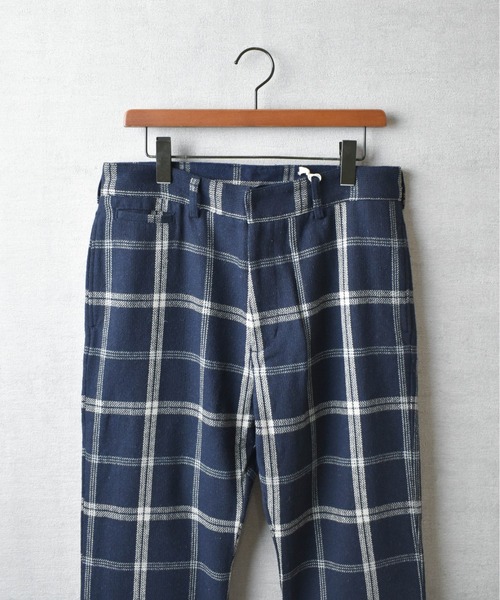 HOUSTON（ヒューストン）の「【T2】【HOUSTON】ツイードアンクルパンツ（スラックス・メンズ・ネイビー/チャコール・LARGE/MEDIUM）」の9枚目の写真